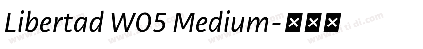 Libertad W05 Medium字体转换